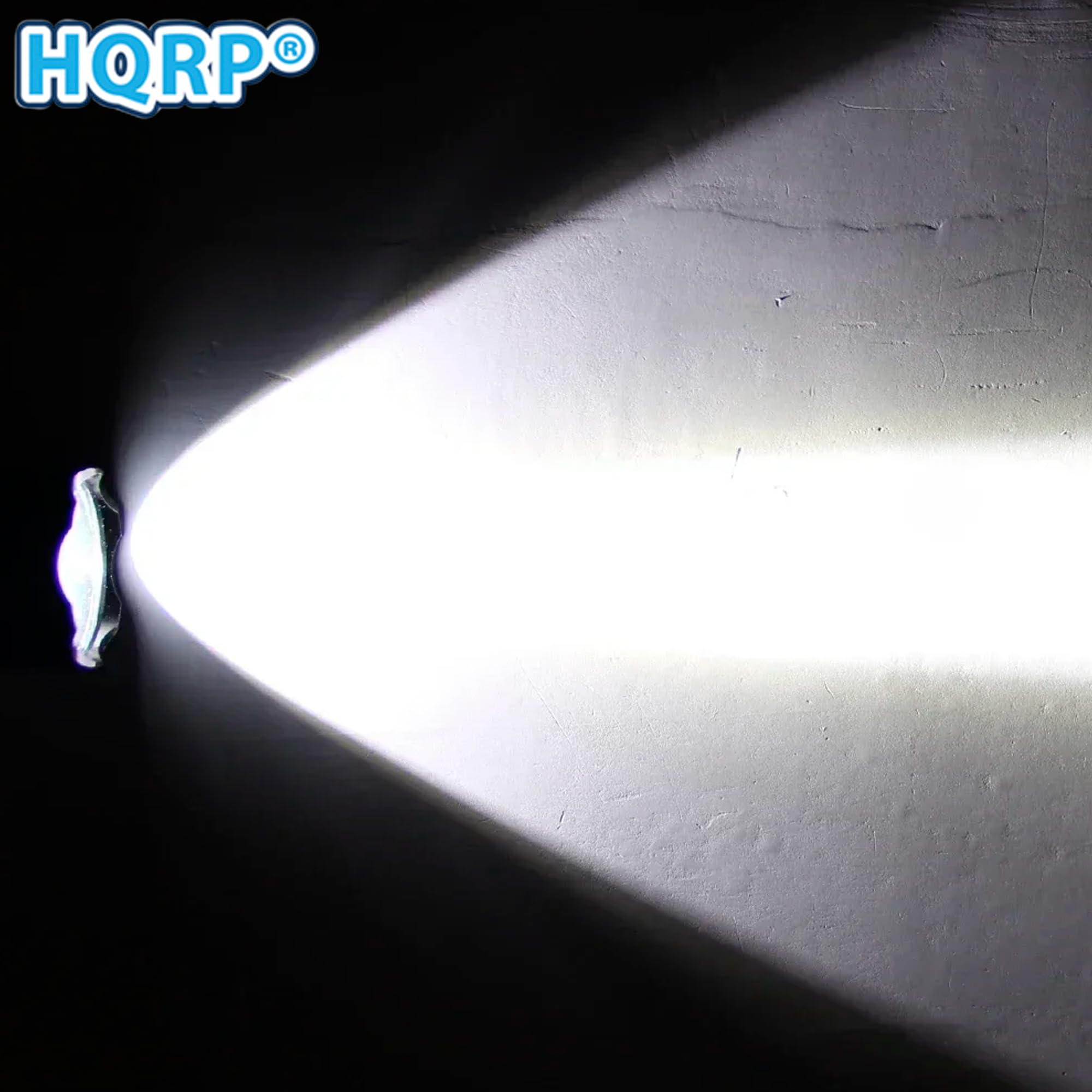 Angle. HQRP - Mini LED Flashlight Pocket Torch, Compact AAA Battery Light - Camping Hiking Travel Bicycle.