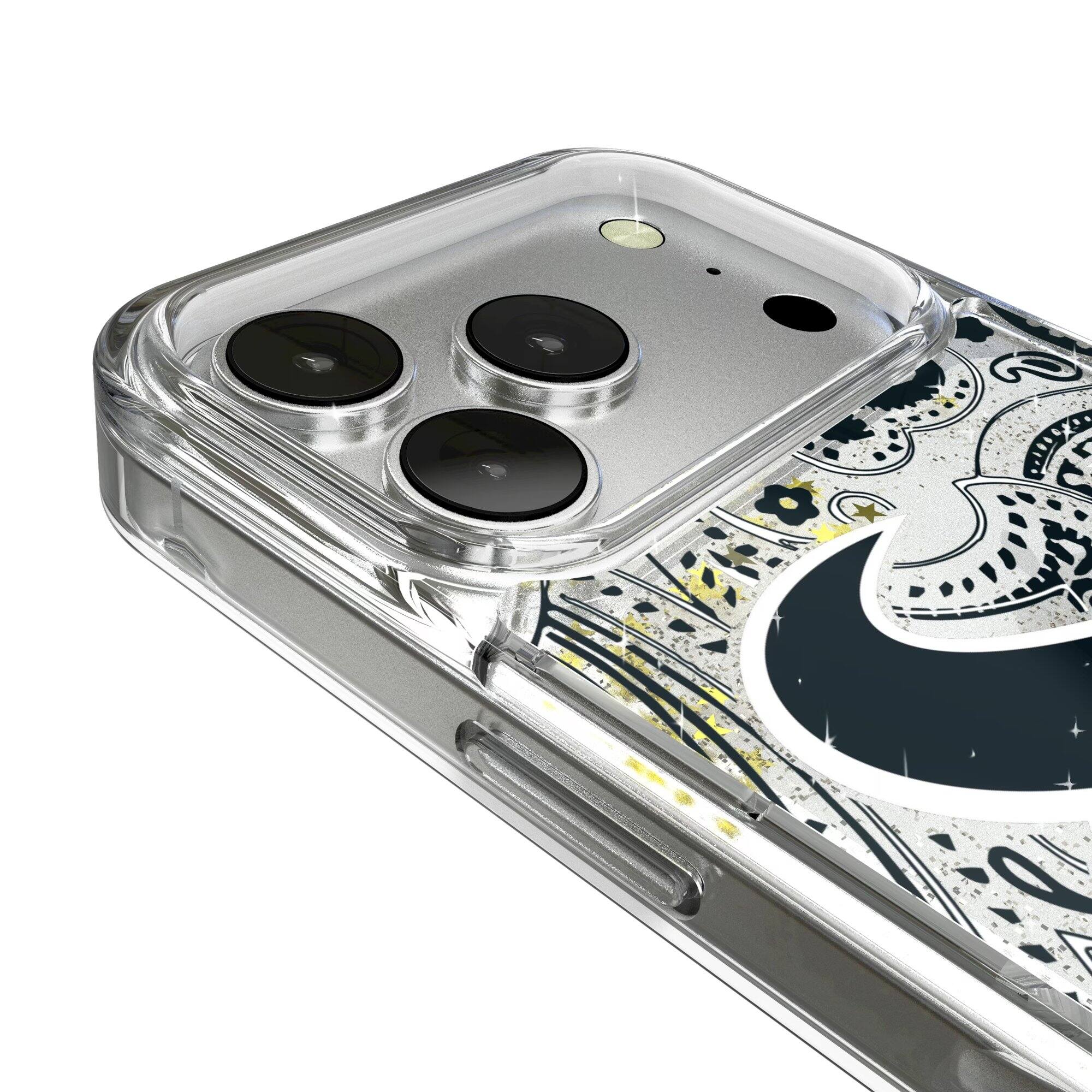 Alt View 2. Keyscaper - iPhone Paisley Design Glitter Case - 14 - Multicolor.