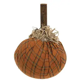 BreeBe - *Stuffed Plaid Mossy Pumpkin 3" - Orange