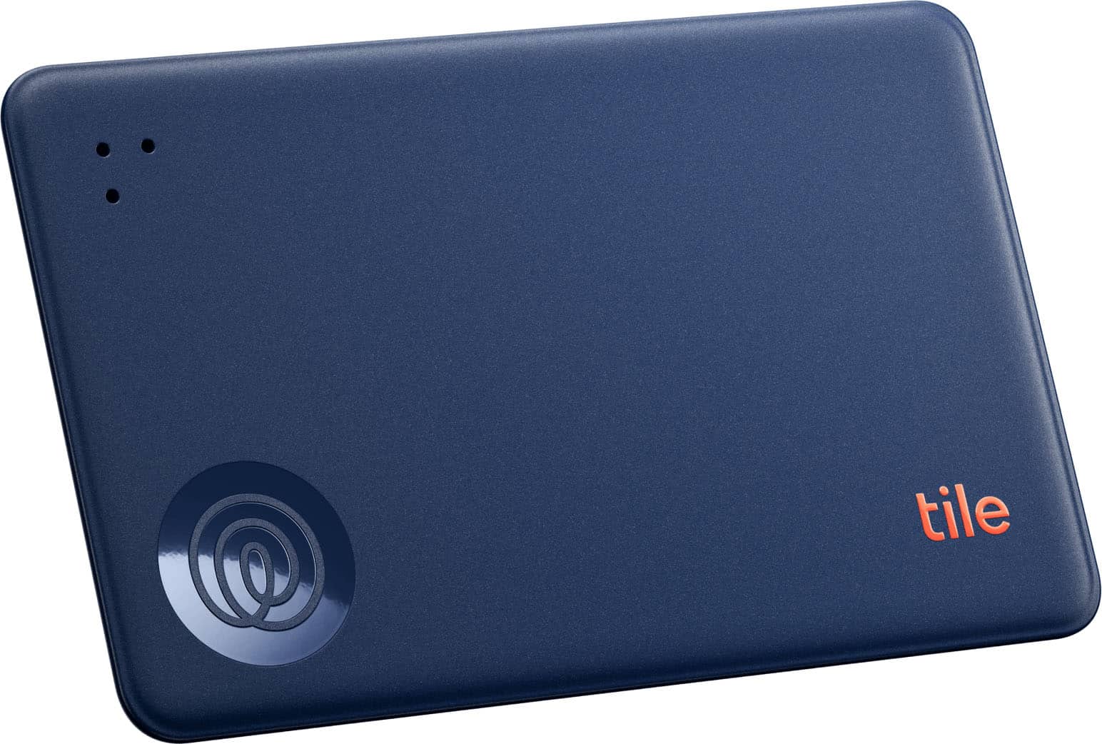 Front. Tile by Life360 - Life360 Tile Slim Wallet Finder, Bluetooth Tracker & Item Locator for Luggage. iOS & Android Compatible. 1-Pack - Navy Blaze.