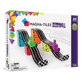 Downhill Duo 40-Piece Magnetic Construction Set, THE ORIGINAL MAGNA-TILES