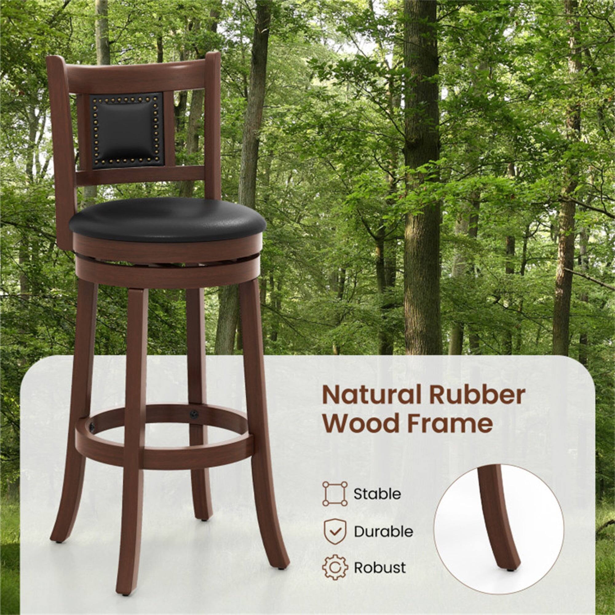 Natural Rubber Wood Frame  
Stable, Durable, Robust