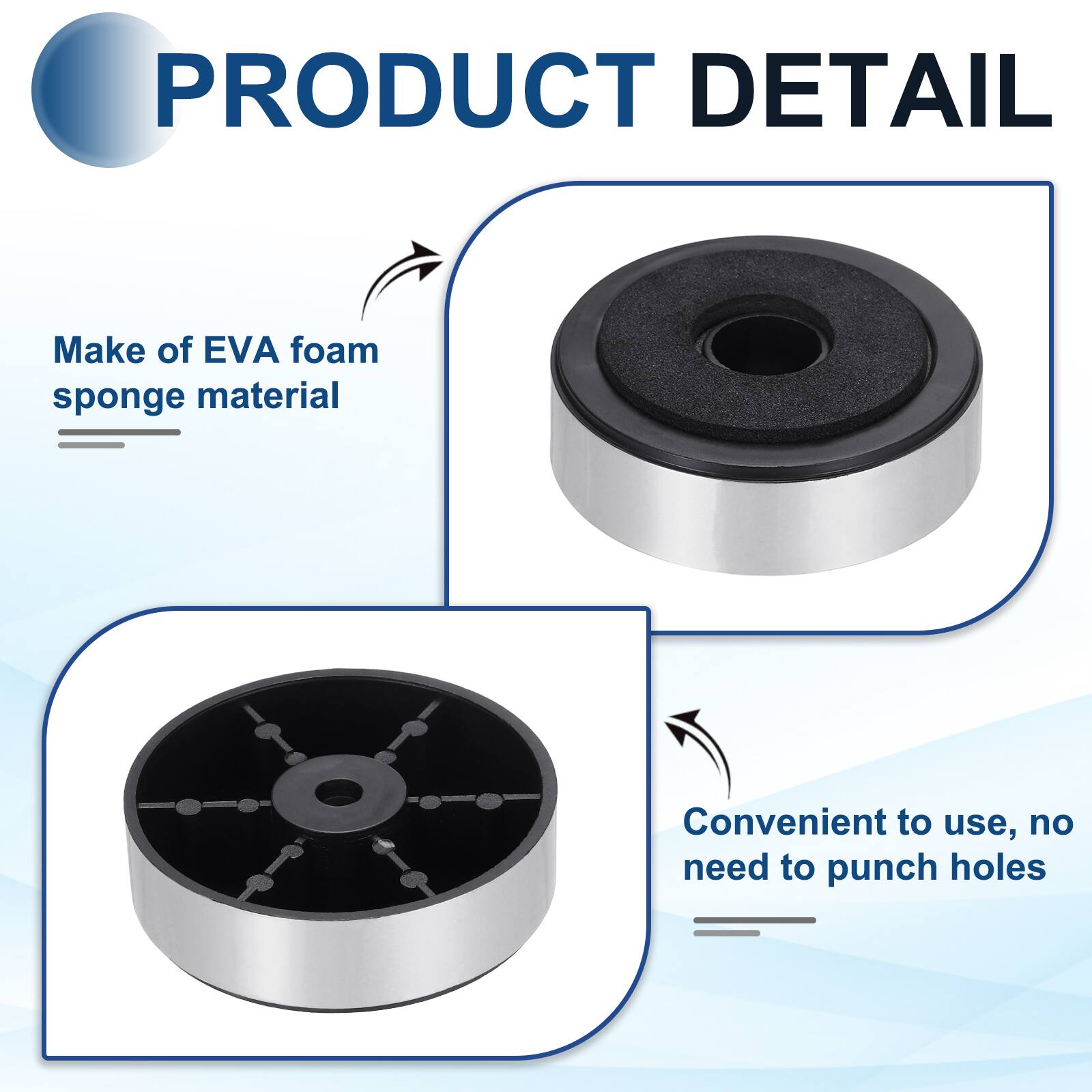 PRODUCT DETAIL

- Make of EVA foam sponge material
- Convenient to use, no need to punch holes