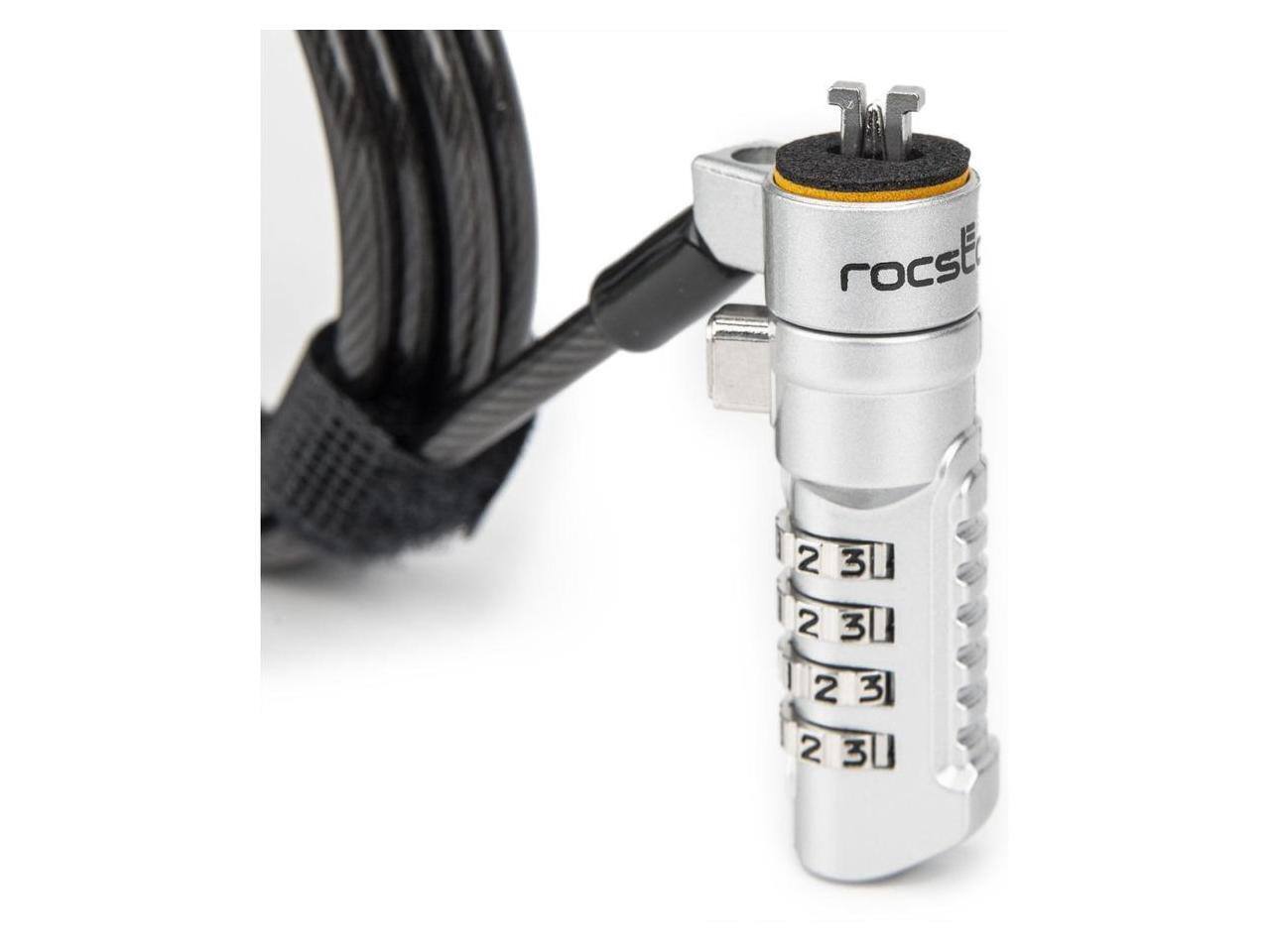 Alt View 4. Rocstor - Rocstor Rocbolt N19 Security Cable 4-digit Combination Lock For Nano-Shaped Slot.