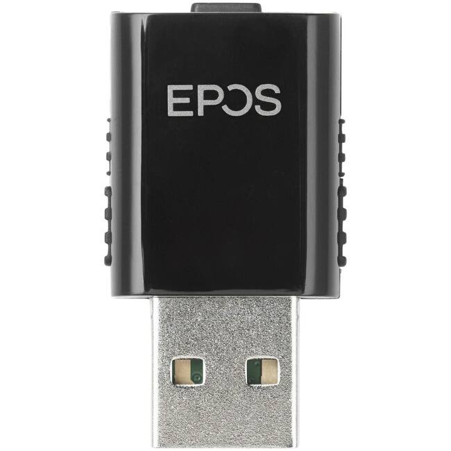 Front. EPOS - EPOS IMPACT SDW D1 USB - US Audio Receiver - 442.91 ft - Wireless - Portable - Black.