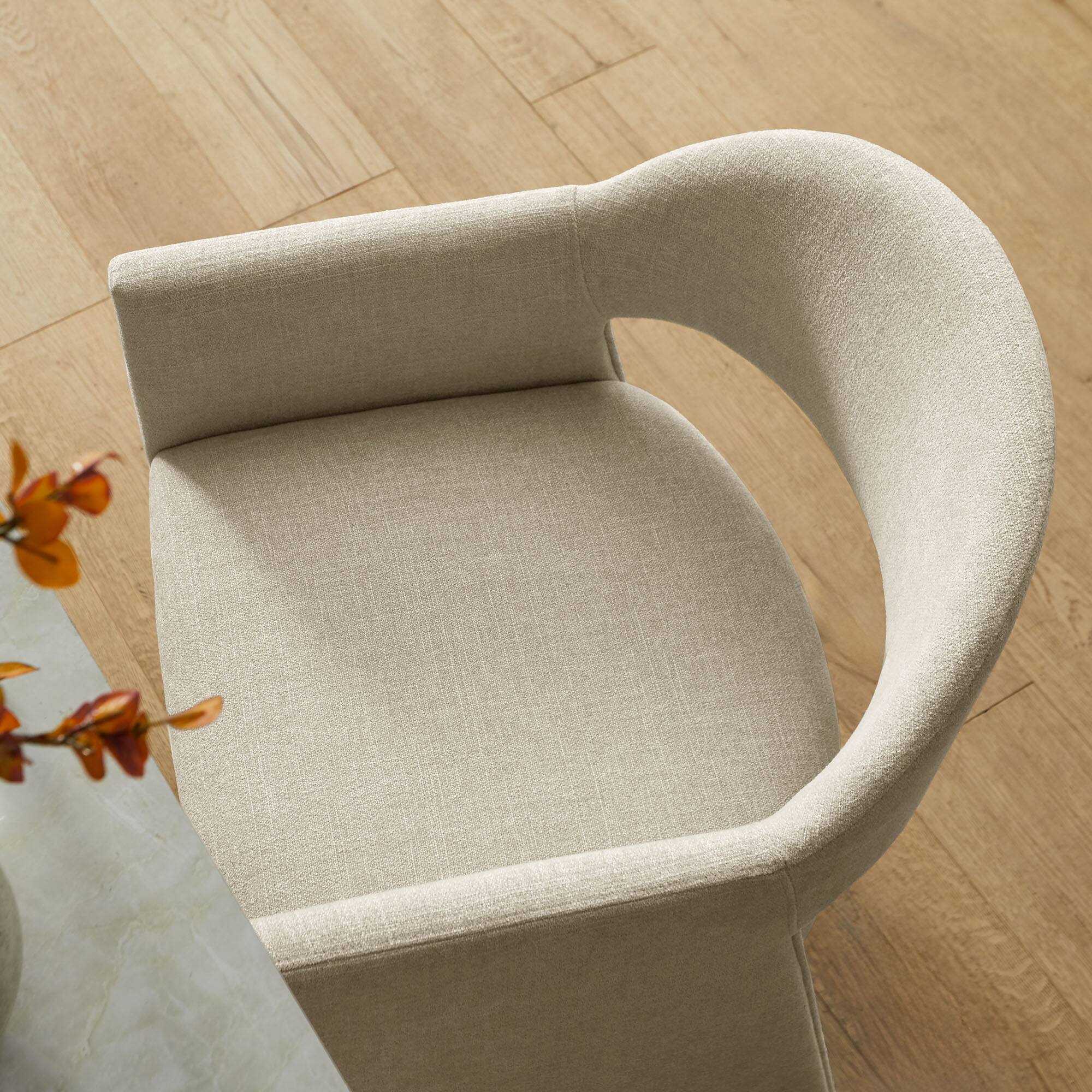 Alt View 1. Modway - Talia 37 Inch Upholstered Fabric Counter Stool by Modway - Linen.