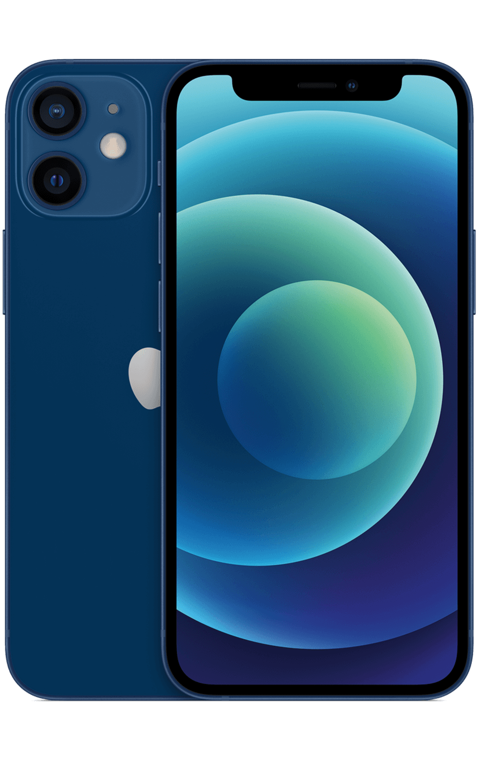 Front. Apple - iPhone 12 Mini A2176 (Fully Unlocked) 256GB - Blue.