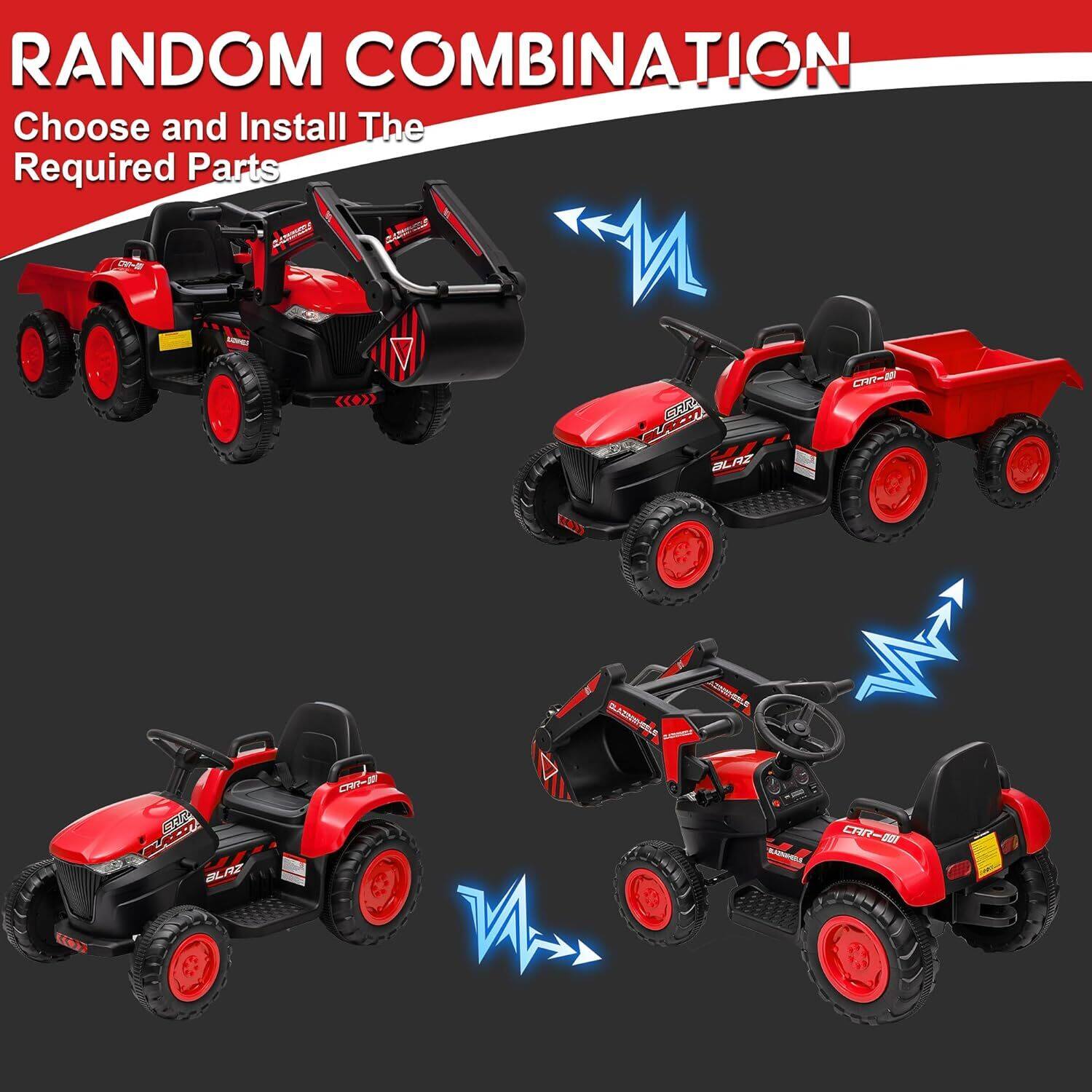 RANDOM COMBINATION  
Choose and Install The Required Parts