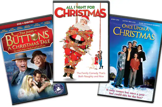 Front. All I Want for Christmas / Buttons: A Christmas Tale / Once Upon a Christmas - DVD.