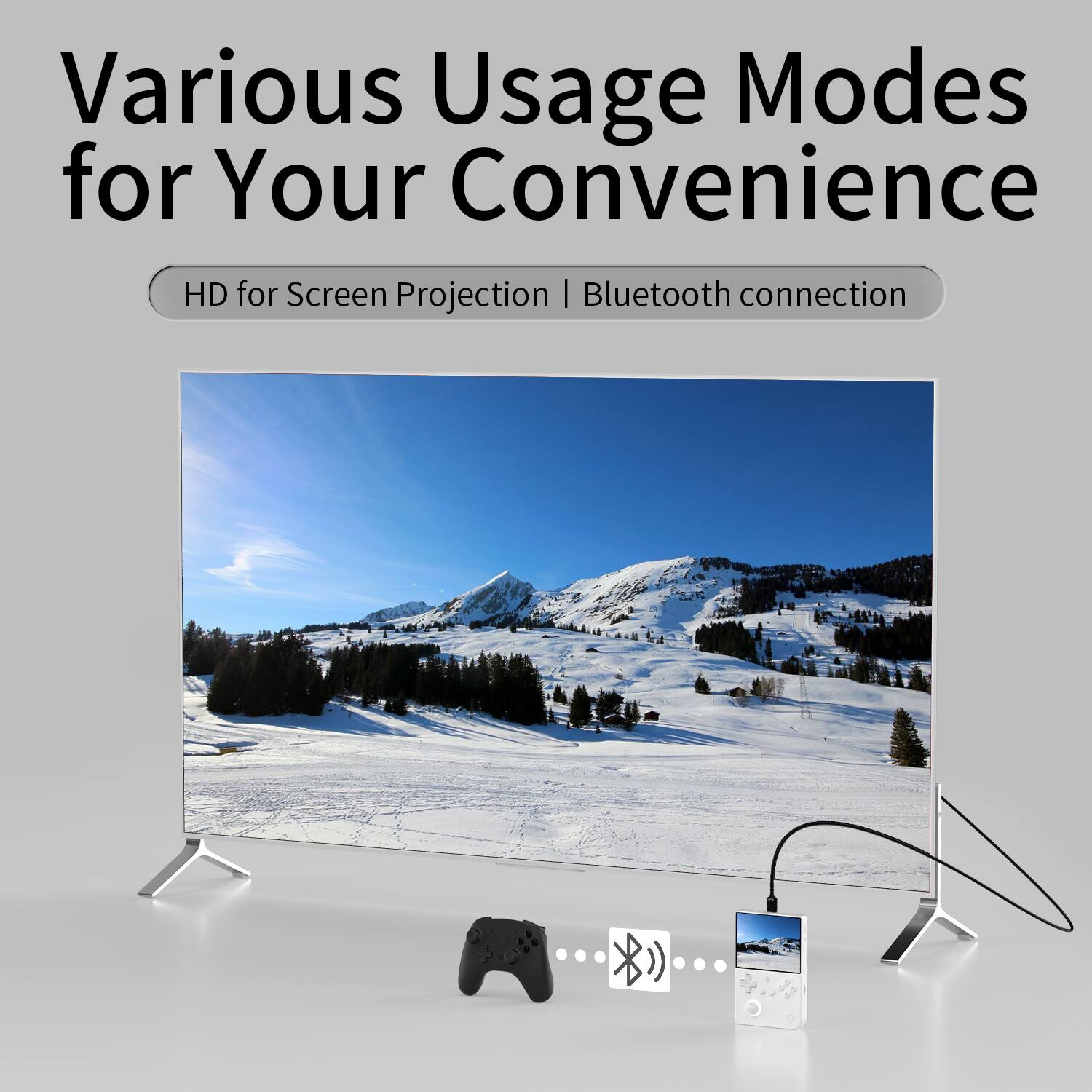 Various Usage Modes for Your Convenience
HD for Screen Projection | Bluetooth connection