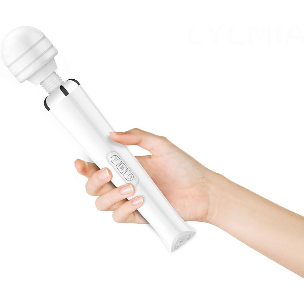 Left. Schertz - Handheld Cordless Back Massager, Waterproof Rechargeable with 20 Modes.