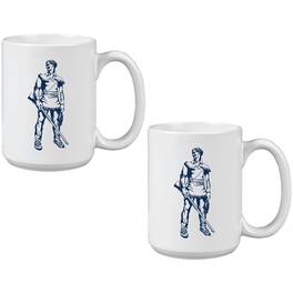 Indigo Falls - West Virginia Mountaineers Two Pack 15oz. Vault Sketch Ceramic Mug Set - Multicolor