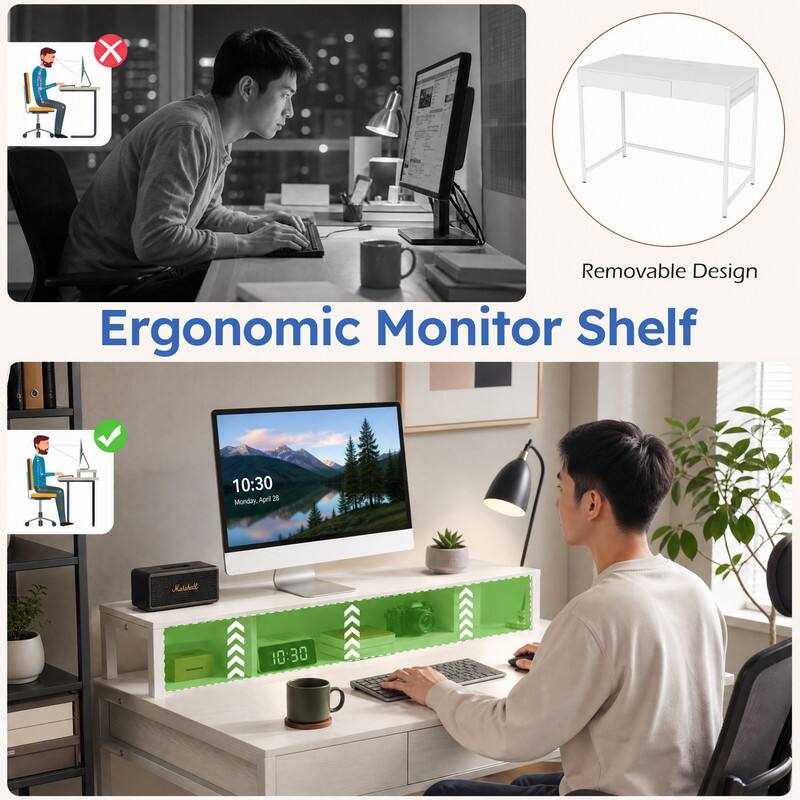 Ergonomic Monitor Shelf

Removable Design

10:30 Monday