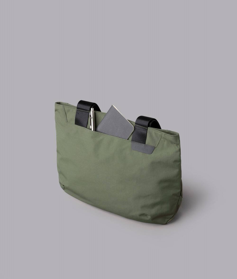 Alt View 7. ALPAKA - Elements Tote 9L Small Tote Bag for 11" Devices - Green Axoflux 210D.