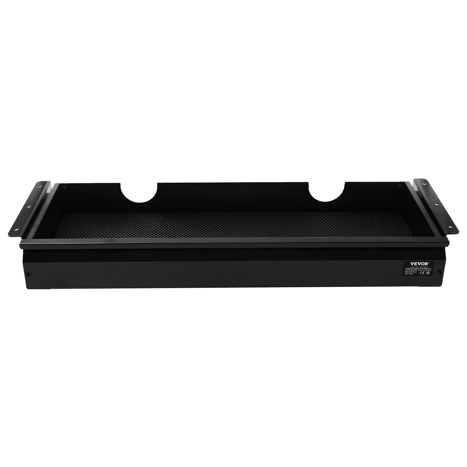 Alt View 5. VEVOR - 26" Wide Under Desk Drawer Slide Out, Under Desk Mounted Pull-out Drawer Attachment, Hidden Desktop Storage Organizer - Black.