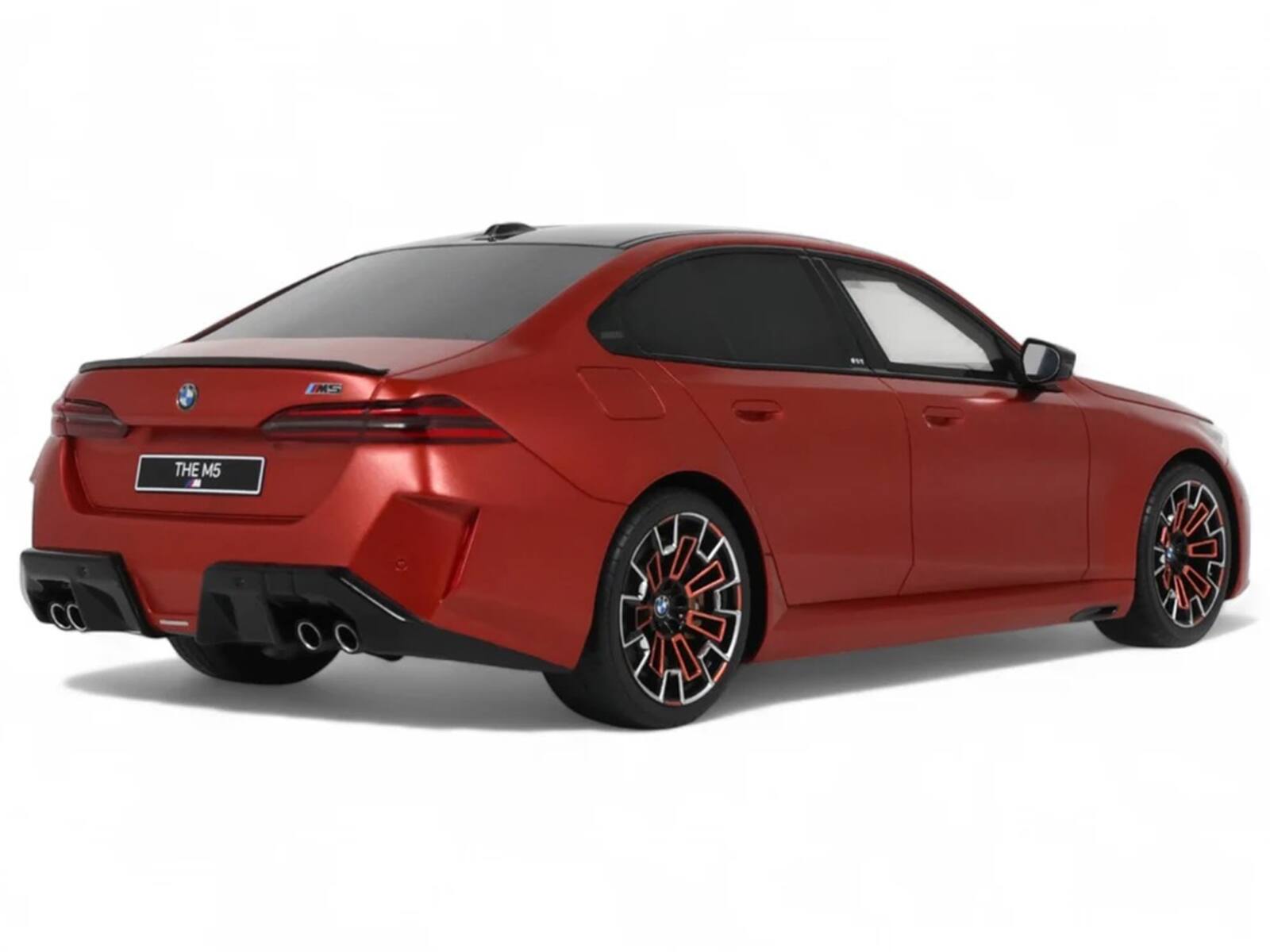 Alt View 4. GT Spirit - 2025 BMW M5 (G90) Pebble Beach Edition Fire Orange Metallic with Black Top 1/18 Model Car by GT Spirit.