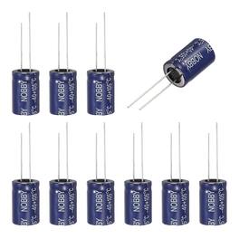 Unique Bargains - 8.2uF 100V Non-Polar Electrolytic Capacitor, 13x21mm, for Audio Tweeter/Speaker Crossover, 10pcs - Blue