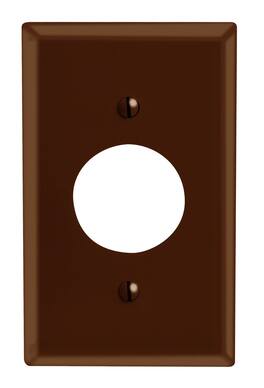 Leviton - 1-Gang Single Receptacle Wallplate, 1.406 Inch Hole, Thermoset Device Mount (85004) - White