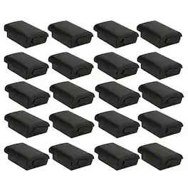 Stock Preferred - Battery Pack Cover Shell Case Kit for Xbox 360 Wireless Controller-20Pcs - Black
