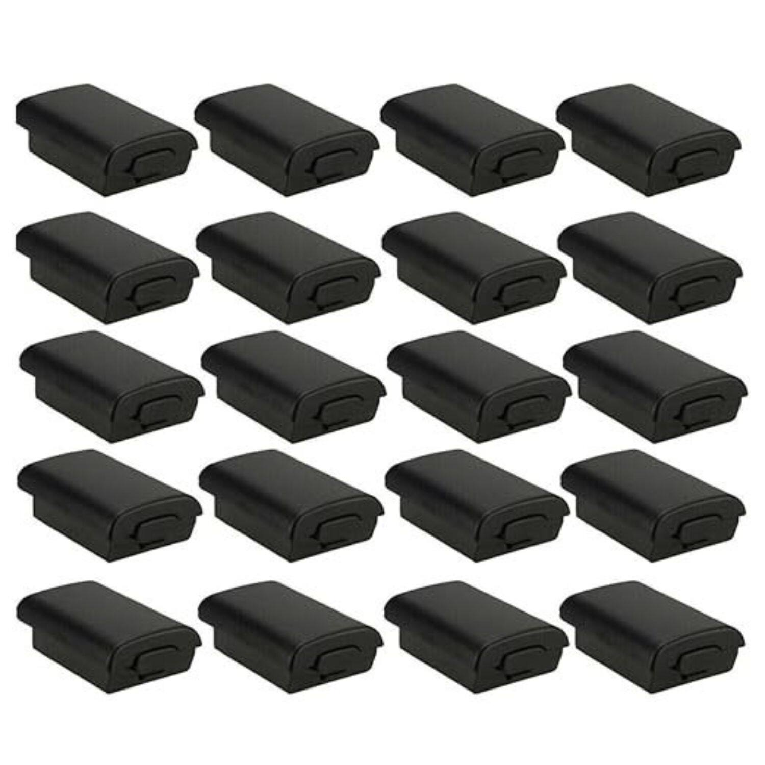 Front. Stock Preferred - Battery Pack Cover Shell Case Kit for Xbox 360 Wireless Controller-20Pcs - Black.