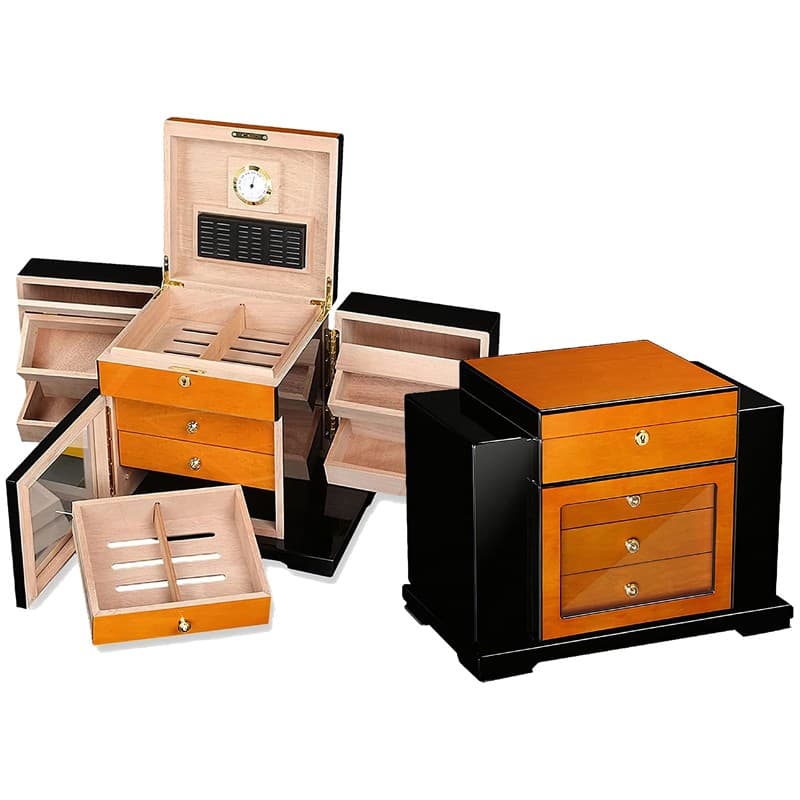 Prestige - Genova Humidor Cigar Box - Hand Rubbed Lacquer High Gloss Finish price history on PriceWatchPro