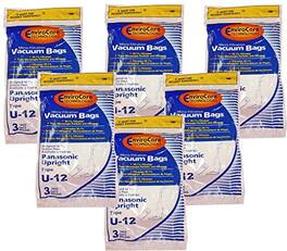 EnviroCare - 18-Pack Panasonic U6/U12 Quiet Force & Performance Plus Platinum Optiflo Allergy Bags