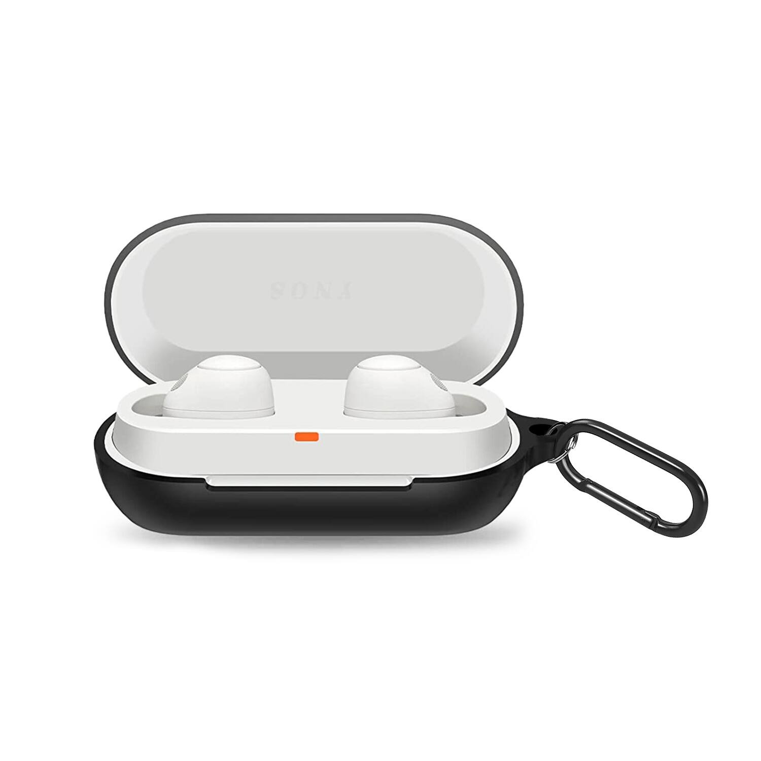 Alt View 13. SaharaCase - Anti-Slip Silicone Case for Sony WF-C700N Headphones - Black.