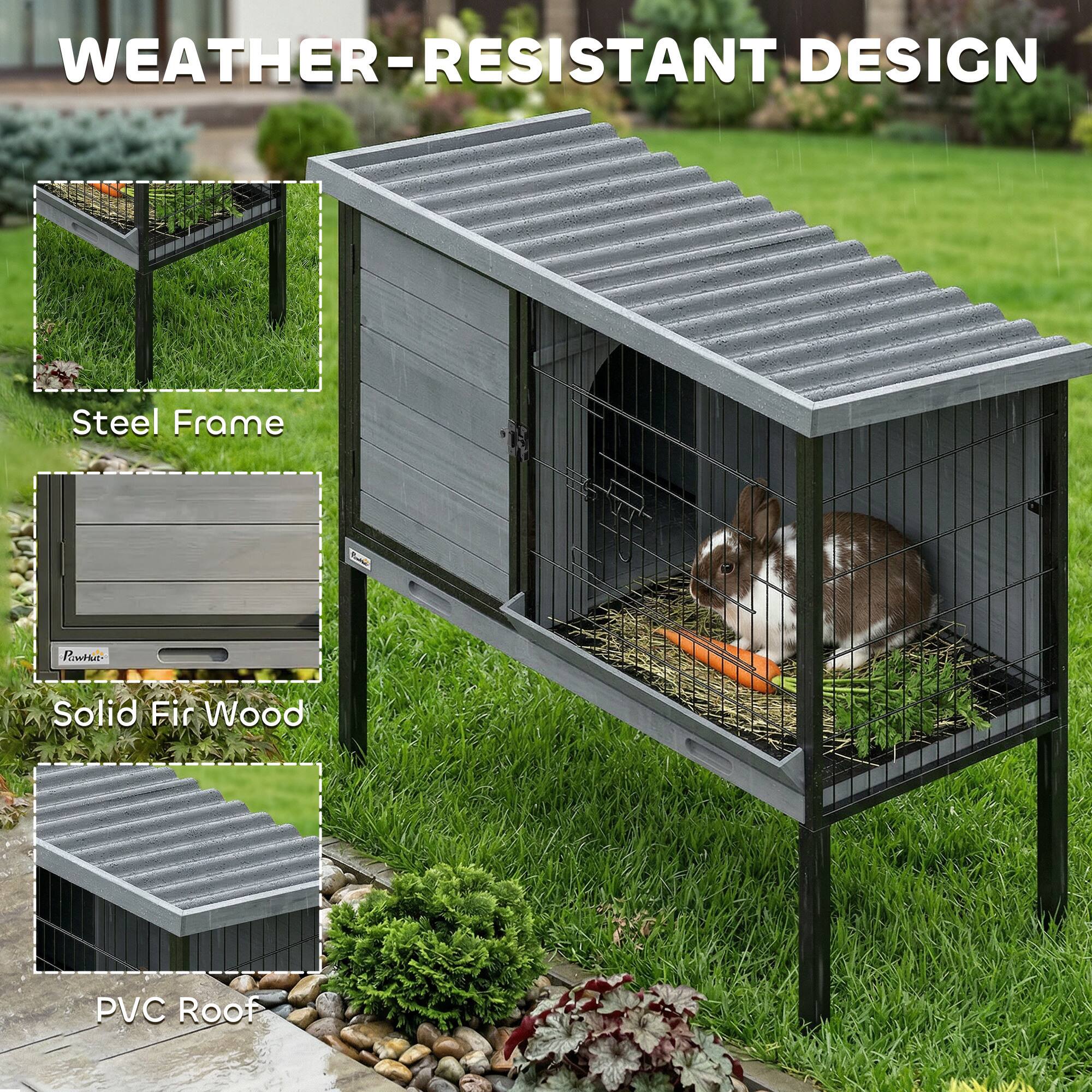 WEATHER-RESISTANT DESIGN

- Steel Frame
- Solid Fir Wood
- PVC Roof