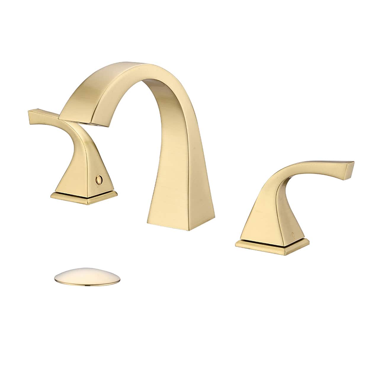 Boyel Living 8 Inch Widespread Three Hole 2 Handle Bathroom Faucet with Pop Up Drain