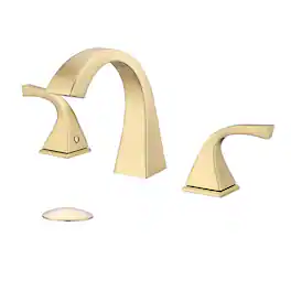 8 Inch Widespread Three Hole 2 Handle Bathroom Faucet with Pop Up Drain