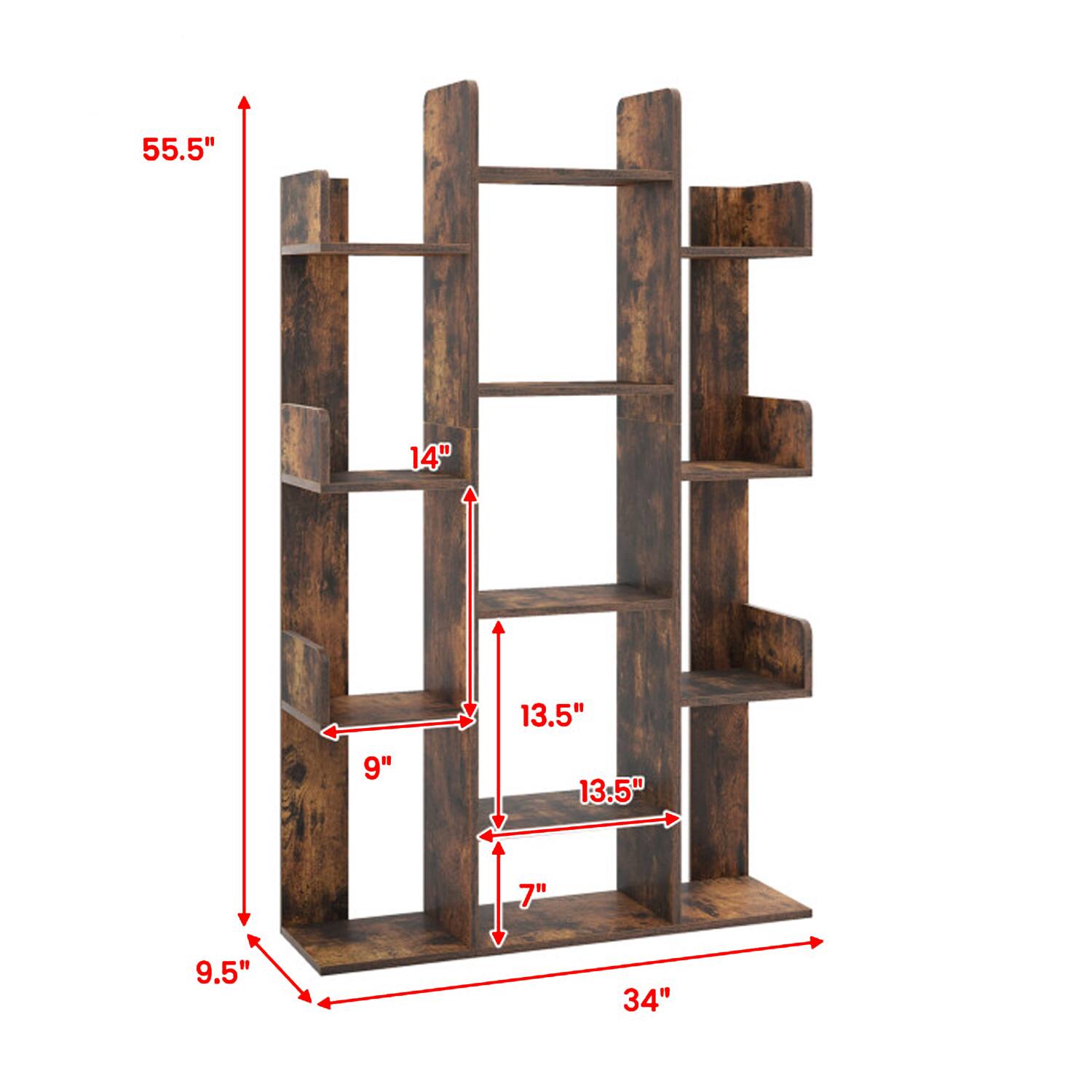 55.5" 14" 13.5" 9" 13.5" 9.5" 34"