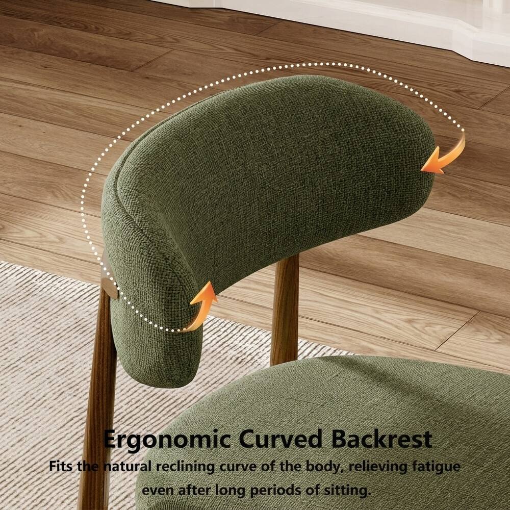 Ergonomic Curved Backrest

Fits the natural reclining curve of the body, relieving fatigue even after long periods of sitting.