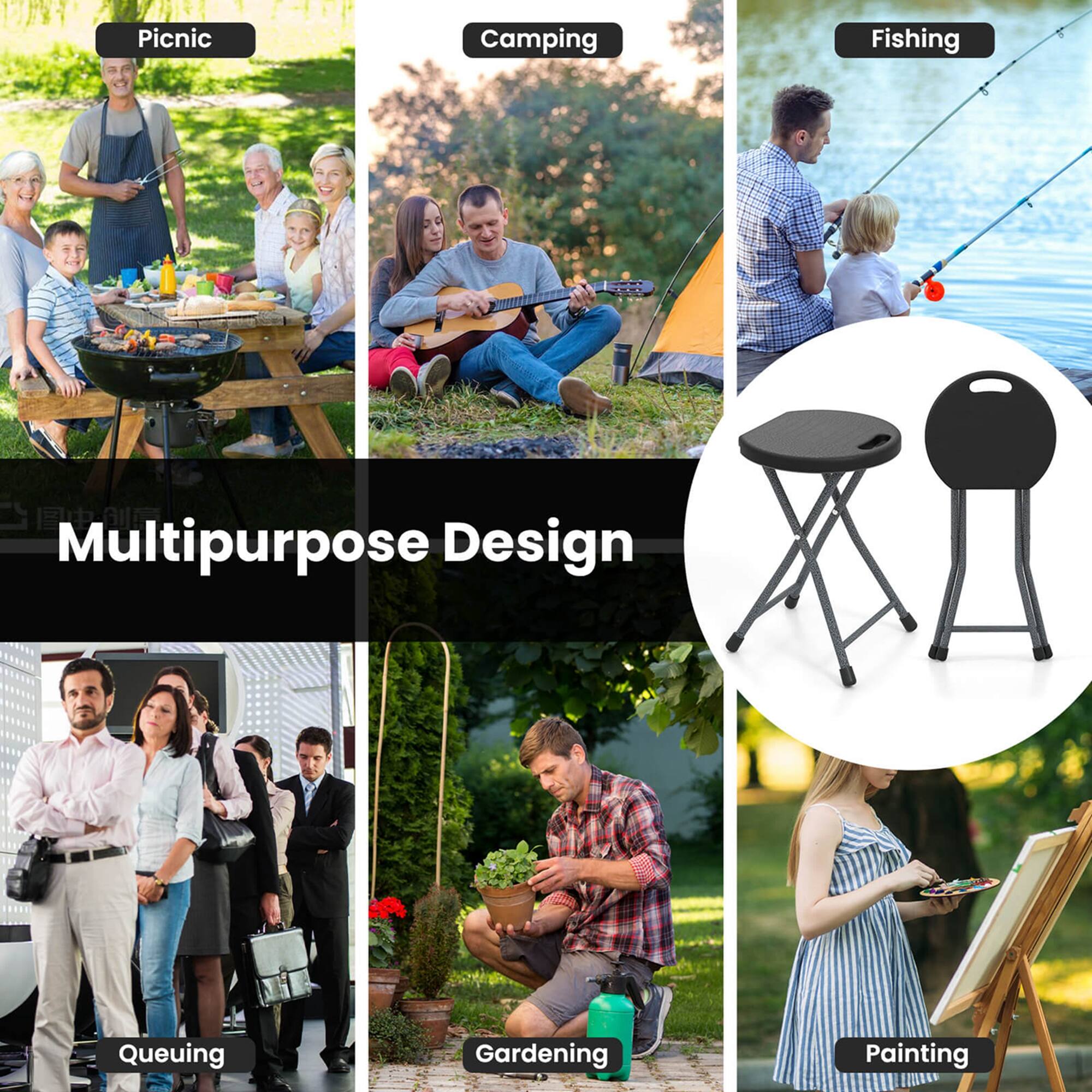 Picnic  
Camping  
Fishing  
Multipurpose Design  
Queueing  
Gardening  
Painting