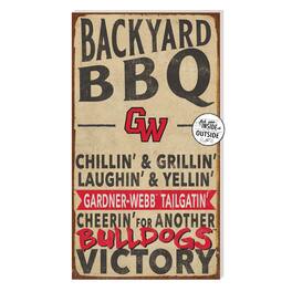Jardine - Gardner-Webb Bulldogs 11'' x 20'' Indoor/Outdoor BBQ Sign - Brown