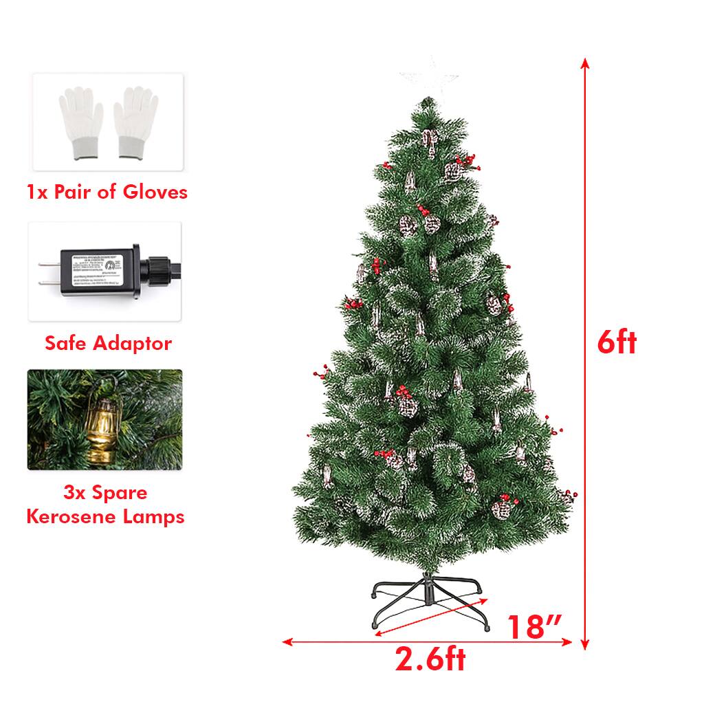 1x Pair of Gloves  
Safe Adaptor  
3x Spare Kerosene Lamps  

6ft  
2.6ft  
18"