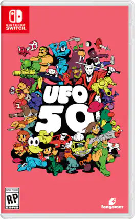 NINTENDO SWITCH
UFO 50
RATING PENDING RP ESRB
fangamer - RP (Rating Pending)