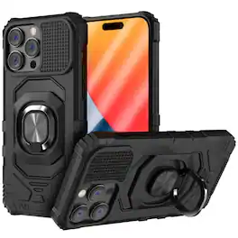 RomeTech - Rome Tech Armor Case for iPhone 15 Pro Max - Black