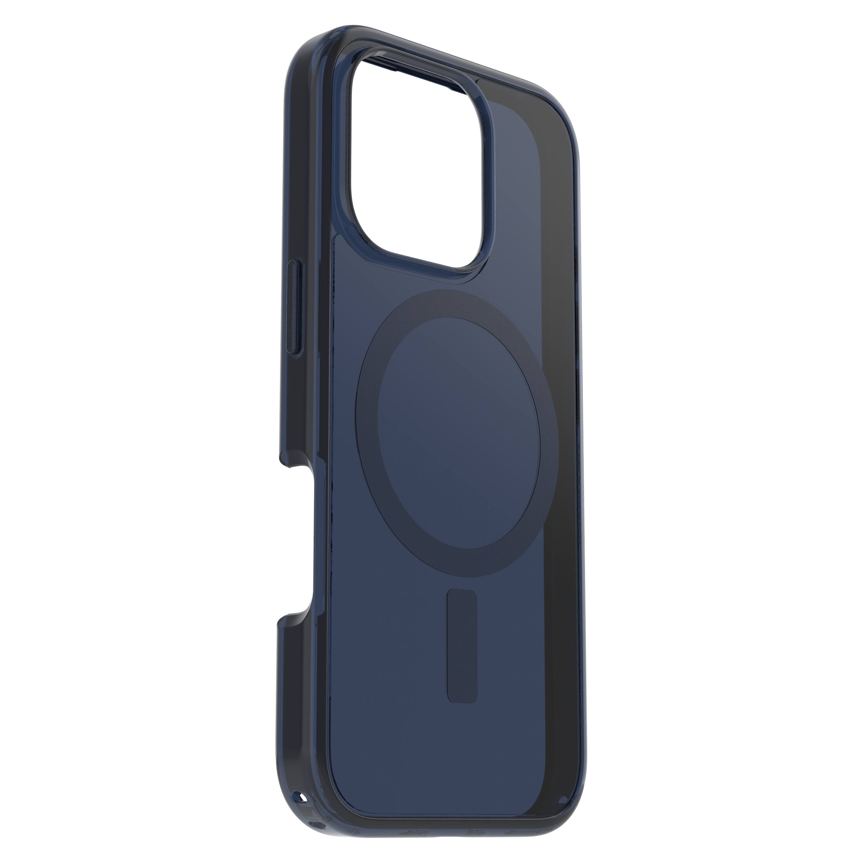 Left. OtterBox - Symmetry Series Hard Shell for MagSafe for Apple iPhone 16 Pro - Blue Bear.