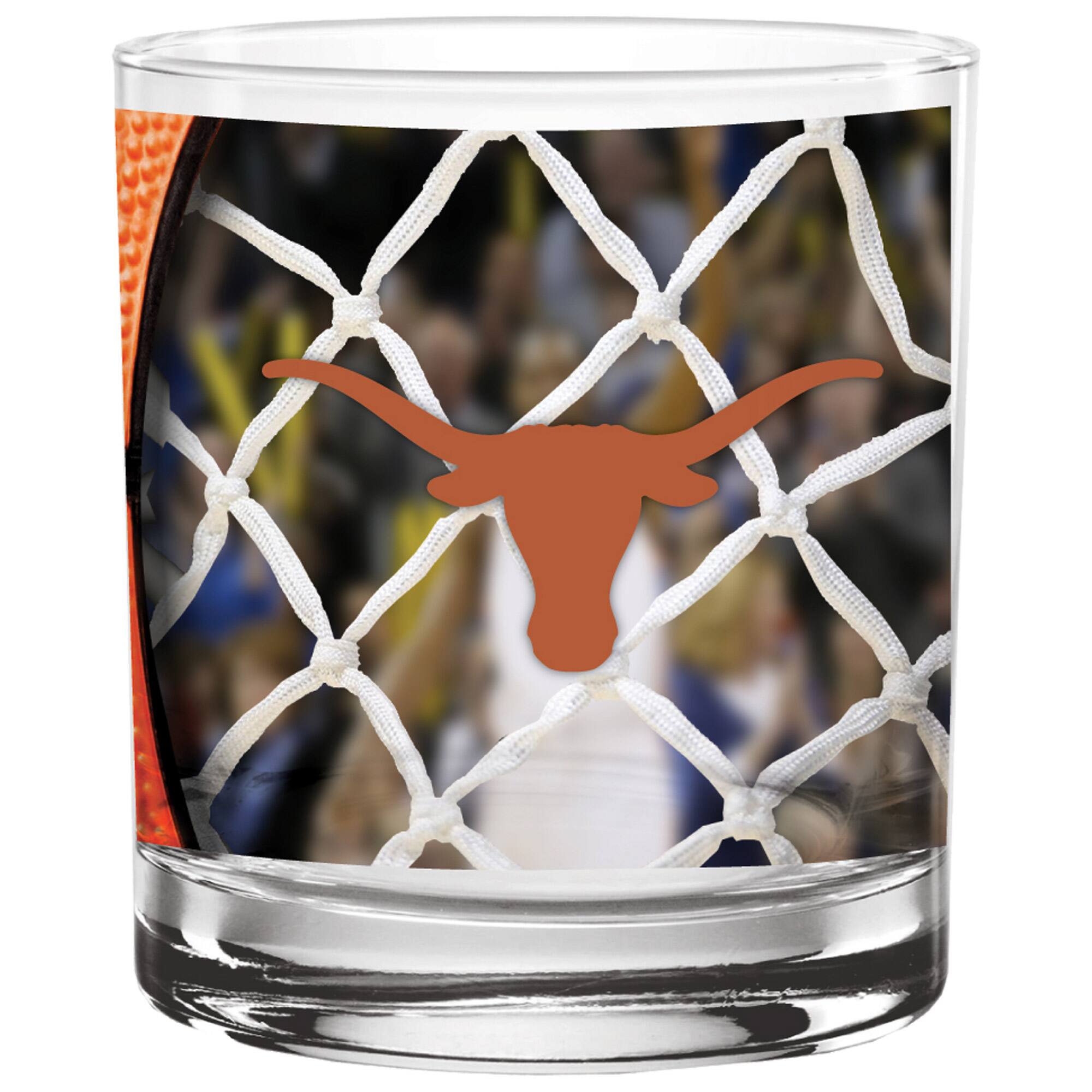 Alt View 1. Indigo Falls - Texas Longhorns 14oz. Basketball Glass - Multicolor.