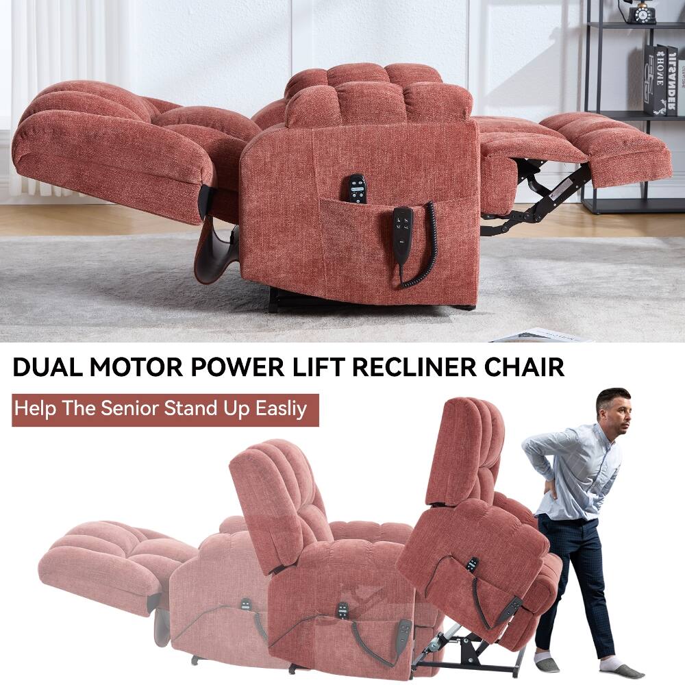 SHOME  
JILSANDER  

DUAL MOTOR POWER LIFT RECLINER CHAIR  
Help The Senior Stand Up Easily