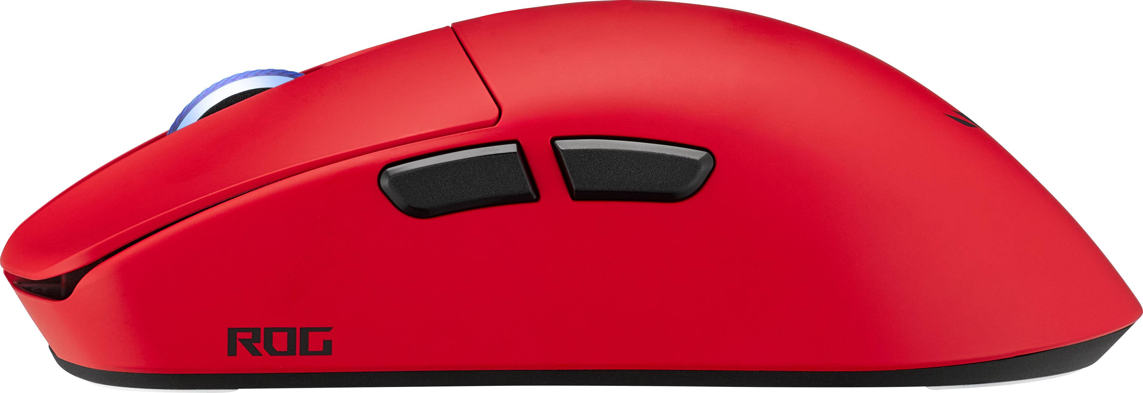 Alt View 2. ASUS - ROG Harpe II Ace Ultralight Optical Gaming Mouse with ROG SpeedNova Wireless Technology - Lava Red.