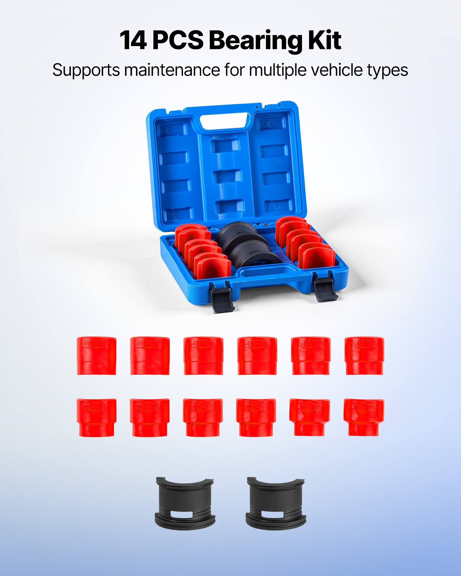 14 PCS Bearing Kit  
Supports maintenance for multiple vehicle types  

A7M S7A LEM LEAB 5/ A 136 J8