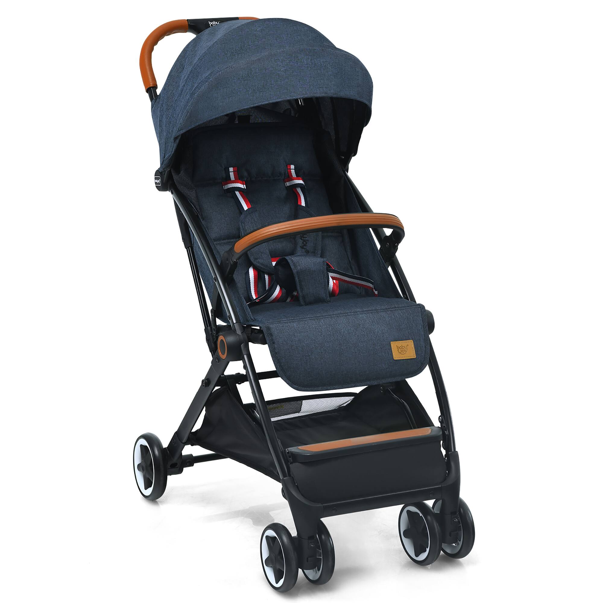 Alt View 9. Costway - Costway Lightweight Baby Stroller Aluminium Frame with Net for Travel 15 lbs - Blue.