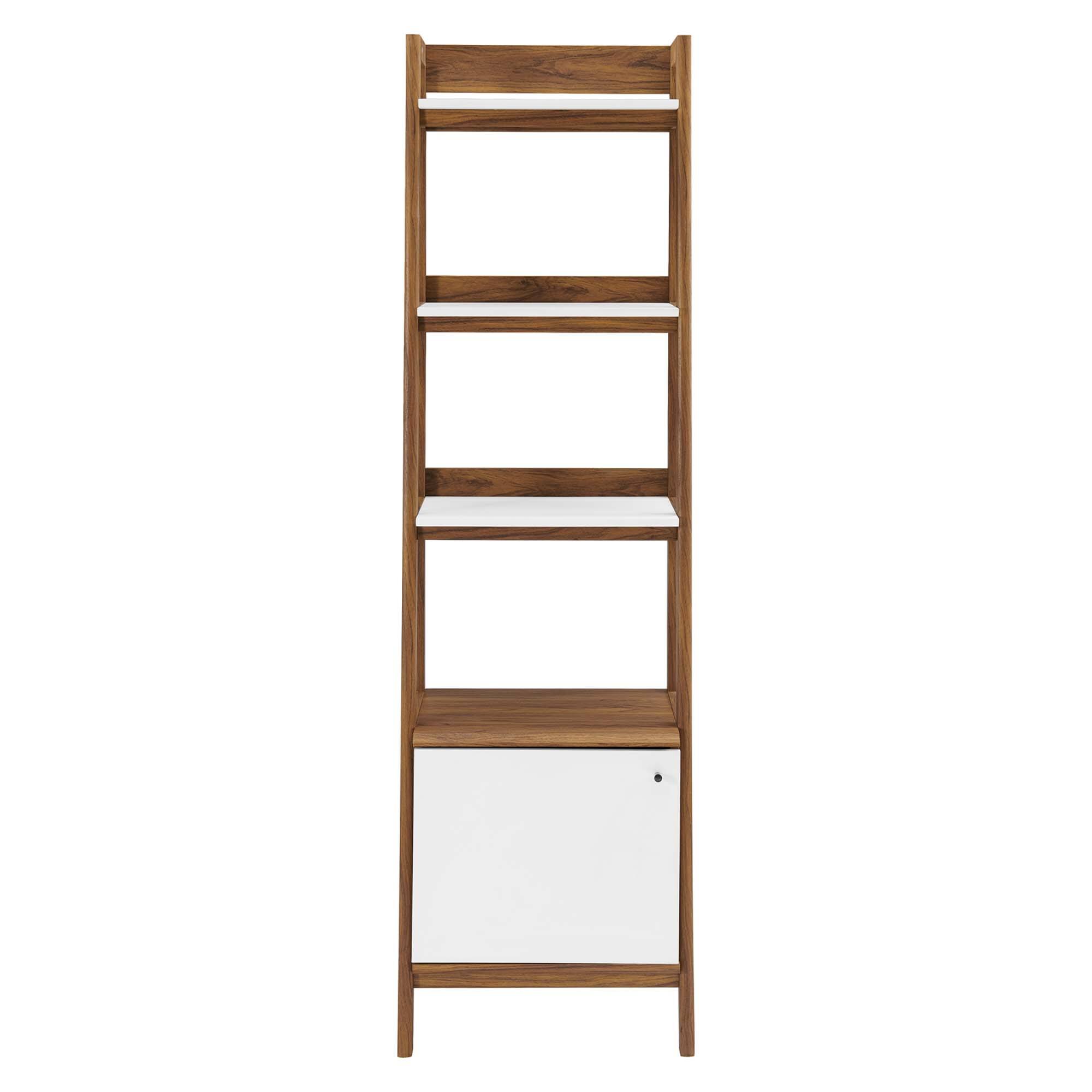 Alt View 2. Modway - Bixby 21" Bookshelf by Modway - Walnut White.