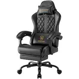 GTPlayer - Ergonomic Gaming Chair - Black