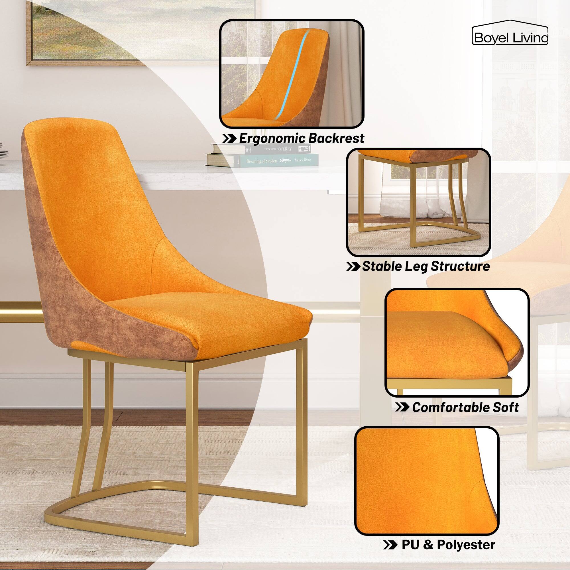 Bovel Living

- Ergonomic Backrest
- Stable Leg Structure
- Comfortable Soft
- PU & Polyester