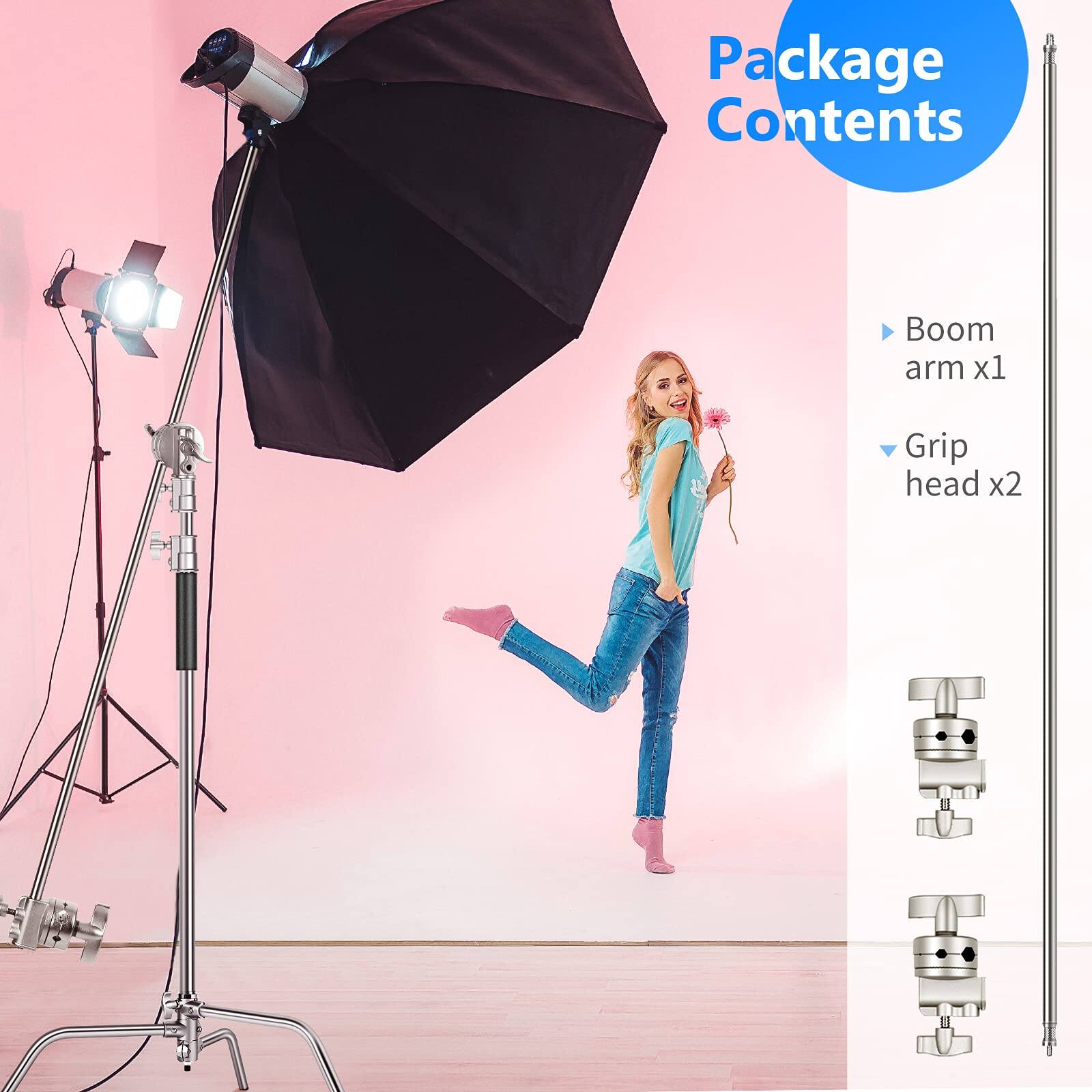 Package Contents

- Boom arm x1
- Grip head x2