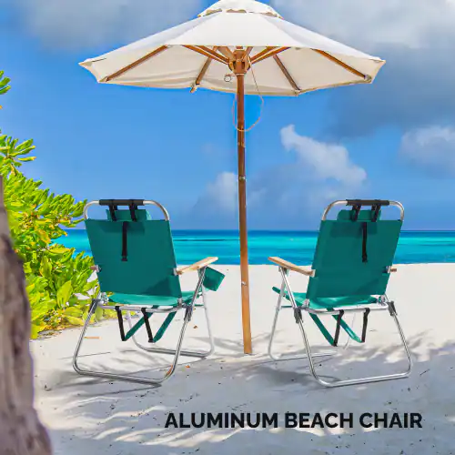 Winado 1PC Portable Aluminum Backpack Beach Chair With Adjustable winado-1pc-portable-aluminum-backpack-beach-chair-with-adjustable