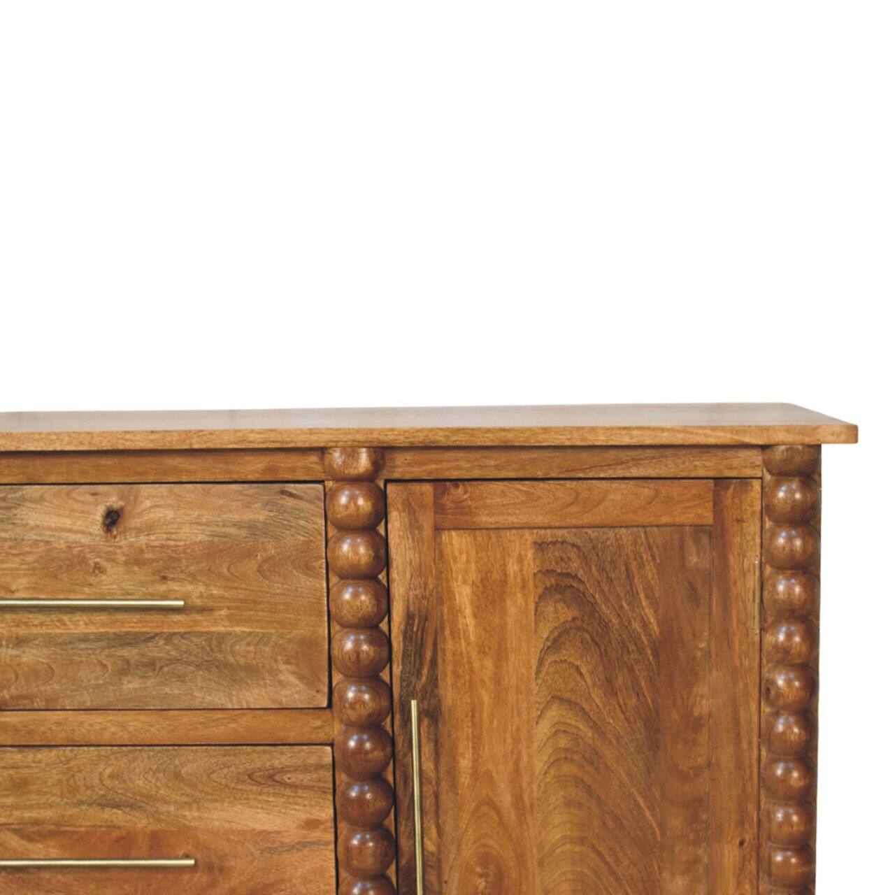 Alt View 5. Artisan Furniture - Artisan Furniture Solid Wood Spindle Sideboard - Brown.