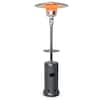 Front. Costway - Costway 50000 BTU Propane Patio Heater Standing Steel with Wheels Gray - Gray.